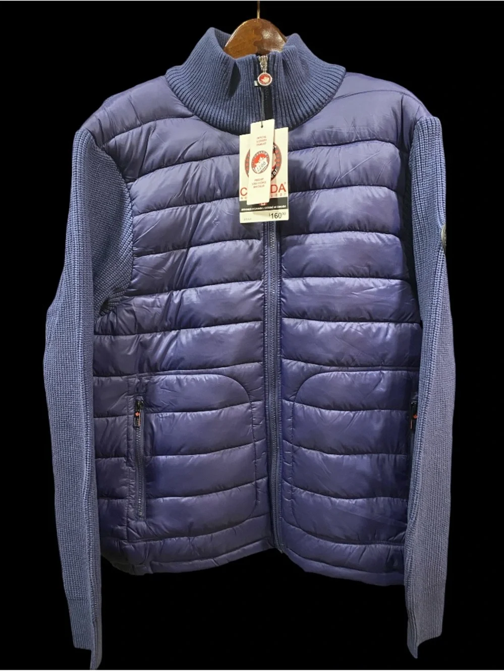 🆕 Canada Full zip Puffer Sweater NWT 2XL XXL